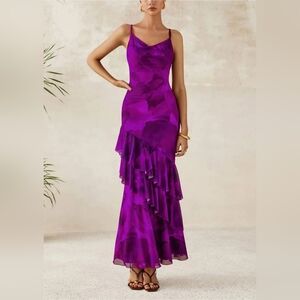 Vibrant Purple Maxi Dress